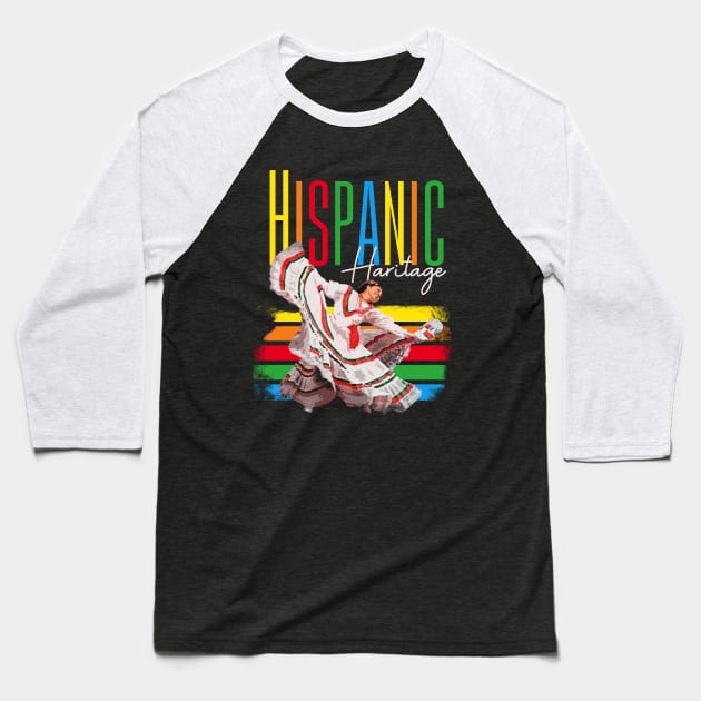 Hispanic Heritage national Baseball T-Shirt by xalauras studio